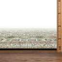 Keen Home Design 30"x120" Rug - Machine Washable Runner Rug with Non-Slip Backing, Ideal for Hallway, Entryway, Kitchen, Laundry Room - Vintage, Easy Clean, Durable, Low Pile - (2'6" x 10')