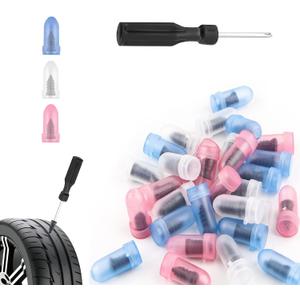 TSIEBRV 60PCS Screw in Tire Plugs Kit,Self-Service Tire Repair Rubber Nail Kit Includes 4-Size Tires Repair Screws & Screwdrivers,Universal Flat Tires Repaisr Kits for Cars,SUVs,Trucks