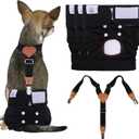 CuteBone Dog Diapers Female 3 Pack Reusable Doggy Diapers with One Suspender for Small Medium Large Dog Period BDD03M