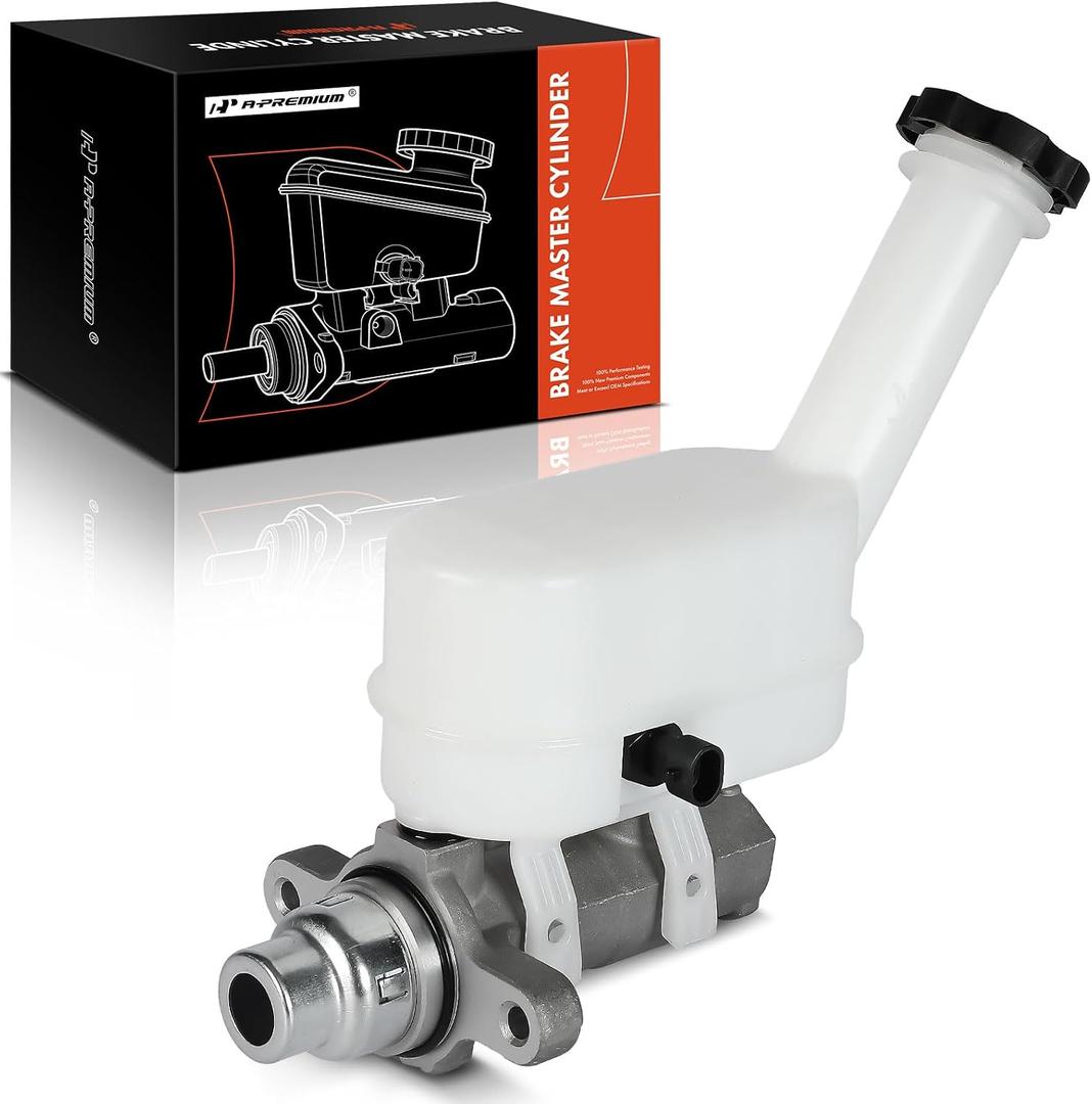 A-Premium Brake Master Cylinder with Reservoir Compatible with Buick, Chevy, GMC and Saturn Vehicles - Acadia 07-2016, Acadia Limited 17, Enclave 08-17, Traverse 09-17, Outlook 07-10