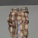 KOOLTAIL Dog Raincoat Hooded Slicker Poncho with Leash Hole, Raincoat for Small Medium Dogs, Waterproof Doggie Rain Jacket with Reflective Strip, Adjustable Breathable Plaid Puppy Rainwear,Beige, Small (Pack of 1)