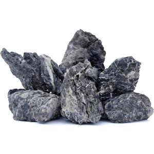 6 PCS 6-8'' Natural Seiryu Stones Slate Stones for Aquariums Terrariums, Paludarium, Vivariums, Reptile, and Amphibian Enclosures (6-8" in Length 06 PCS)