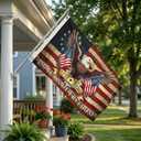 250th Anniversary American Flag, 1776-2026 USA 250 Years of Freedom Flag, Made from 100% Polyester with Brass Grommets Fade Resistant, Indoor Outdoor Patriotic Eagle 5th of July Decoration
