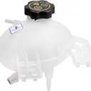 Engine Coolant Reservoir Radiator Expansion Tank Compatible With Fiat Jeep Vehicle 500X 2016-2018 Compass 2017-2022 Renegade 2015-2018 Replace# 603-841 68327756AA 68289857AA 68250057AC 52052767