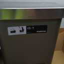 simplehuman 45 Liter / 12 Gallon Rectangular Kitchen Step Trash Can with Soft-Close Lid, Grey Plastic