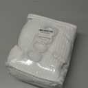 XOGUIBO Waffle Weave Shower Curtain - White Cotton Fabric Texture Heavyweight Shower Curtain for Bathroom,  Washable, 72Wx75L