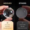 Mooues Clear Ice Cube Maker, 8 Large Whiskey Ice Cubes Mold, 2 Inch Silicone Ice Cube Tray, Easy-Release Sphere Ice Maker,Bourbon Gifts for Boss Dad Boyfriend Men Who Have Everything
