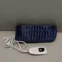 Deepsoon Heating Pad, Electric Heating Pads for Back, Neck, Abdomen, Moist Heating Pad for Shoulder, Knee, Arms, Legs, Dry/Moist Heat & Auto Shut Off, Christmas Gifts for Men and Women, Navy Blue,24x12 Inch