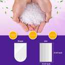 Bathroom Trash-Bags 5-Gallon Garbage Bag - Strong Unscented Clear White Plastic Unscented 160 Counts Disposable Can Liners for Restroom Kitchen Car Waste Basket Heihaily, 5 Roll