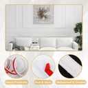 Peel and Stick Accent Wall Molding, 9.8FT x 1.57IN Self-Adhesive Chair Rail Trim for Interior Decoration (Primed White)