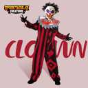 Spooktacular Creations Halloween Boys Killer Clown Costume, Scary Clown Costume for Kids Halloween Role Play & Dress Up (M)