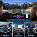 Carplay Screen for Car, 10.26'' Upgrade Wireless CarPlay & Android Auto Car Play Screen with 60PFS,1080P Backup Camera (with a Camera Bracket), GPS Navigation, Voice Control for All Vehicles