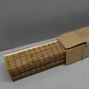 LazBlinds Cordless Bamboo Roman Shades, Privacy Blinds for Interior Windows, Room Darkening Roll Up Bamboo Blinds for Home & Patio, 30.5" W x 48" H, Highfield Teak