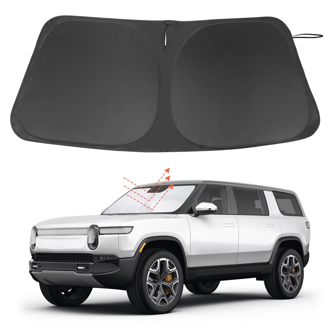 Windshield Sun Shade Custom Fit for 2015-2023 2024 2025 2026 Chevrolet/Chevy Colorado/GMC Canyon Pickup Truck Prime Accessories Foldable Sunshade Protect Car from Heat Damage Keep Car Cooler