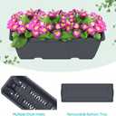 Vertical Garden Planter 3 Tier Raised Garden Bed Herb Planter Outdoor Standing Garden Planter Box with Drainage Holes Removable Tray for Patio Balcony Porch Grey