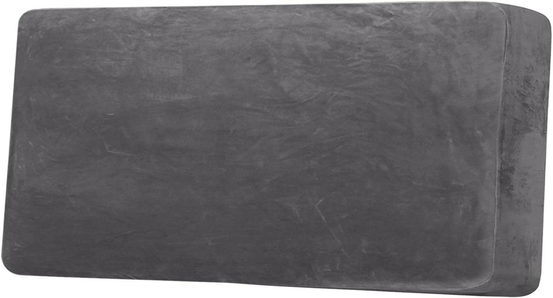H.VERSAILTEX Velvet Stretch Individual Couch Cushion Cover Plush Cushion Slipcover for Loveseat Sofa Cushion Furniture Protector Seat Cushion Sofa Cover (1 Piece Sofa Cushion Cover, Grey)