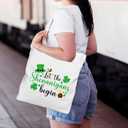 2 x St. Patrick's Day Bag, St. Patrick's Day Tote Bag Gift for Women, 13.8x13.8 inch