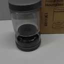 WhiteRhino Pickle Jar with Strainer Flip,34oz Pickle Container Pickle and Olive Hourglass Jar,Glass Flip Pickle Jar Juice Separator Jar with Airtight Lid for Jalapeno Gherkin