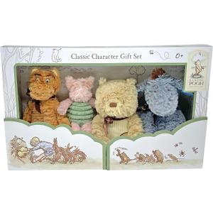 KIDS PREFERRED Disney Baby Classic Winnie The Pooh and Friends 4 Piece Plush Collector Set Stuffed Animals