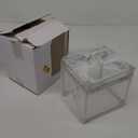 Crown Box, Clear Makeup Case,Cosmetic Organizer, Large Capacity Transparent Acrylic Artists Display Case for Vanity,Bathroom Counter or Dresser