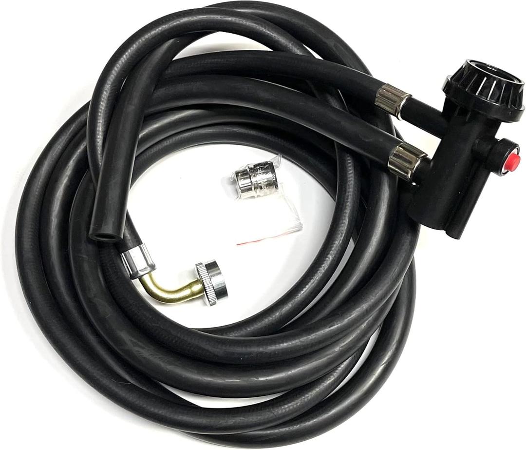 8FT GE Portable Dishwasher Fill & Drain Hose Assembly WD24X10066 w/Faucet Adapter