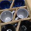 AmorArc 16oz Coffee Mugs Set of 6, Large Ceramic Coffee Mugs for Man, Woman, Dad, Mom, Modern Coffee Mugs Set with handle for Tea/Latte/Cappuccino/Milk/Cocoa. Dishwasher&Microwave Safe, Multi