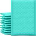 UCGOU Bubble Mailers 6x10 Inch Teal 25 Pack Usable Size 6x9" Padded Envelopes Small Business Mailing Packages Opaque Self Seal Adhesive Waterproof Boutique Shipping Bag for Jewelry Makeup Supplies #0