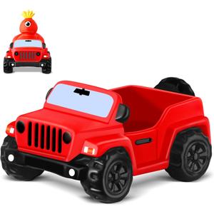 ANGGIKO 3.5 Inch Red Car Toy Match Most 2 in Rubber Ducks, Ducks for Jeeps, Vehicle Toys for Car Dashboard Decorations Accessory Rubber Duck Collection, Valentines Day Gifts for Kids Party Favors