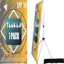 X Banner Stand Adjustable Fit Banner 24 x 63 to 32 x 78 Inch, Portable Travel Bag, Bigger, More Adaptable Advertising, Stores, Tradeshow, Restaurant, Event, Birthday & Party (1 Pack)