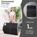 ZONEMEL Portable Infrared Sauna, 1 Person at Home Full Body Sauna, Individual Home Spa Tent with Heating Foot Pad, Upgraded Sauna Chair (L 27.6 x W 31.5 x H 37.8, Black)