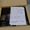 6 Tiers Wire Shelving 12" Dx17 Wx64 H Metal Frame Storage Shelves Easy Setup NSF Certified Storage Shelf Rack Shelf with Leveling Feet for Home Garage Kitchen Pantry, Black