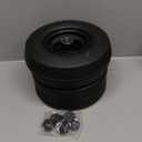 AR-PRO (2-Pack) 11x4.00-5 Tire and Wheel Assembly, 11x4-5 Lawnmower Tire (4-Ply) and Rim with Tube, 3.4 Centered Hub with 3/4 Bearings, Universal Lawn Mower/Yard Tractor Turf Tires (Black(Rib Tread))