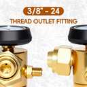 CGA520 AR-B Acetylene Regulator for B Tanks, Acetylene Gauge for Turbo Torch 0386-0725, Acetylene Torch Kit, Turbo Torch Acetylene