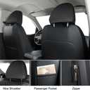 Colorado Seat Covers, Custom fit for 2015-2022 Chevy Colorado Crew Cab Z71 LT ZR2 Work Truck(Full Set, Black&Red)