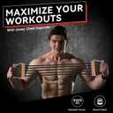 Adjustable Chest Expander for Men with 5 Removable Tubes Resistance Bands for Chest Shoulder Upper Body Exercise Anti-Slip Arm Exerciser Strength Trainer for Home Gym Fitness Muscle Training Exercise (Black 120KG/265LB)