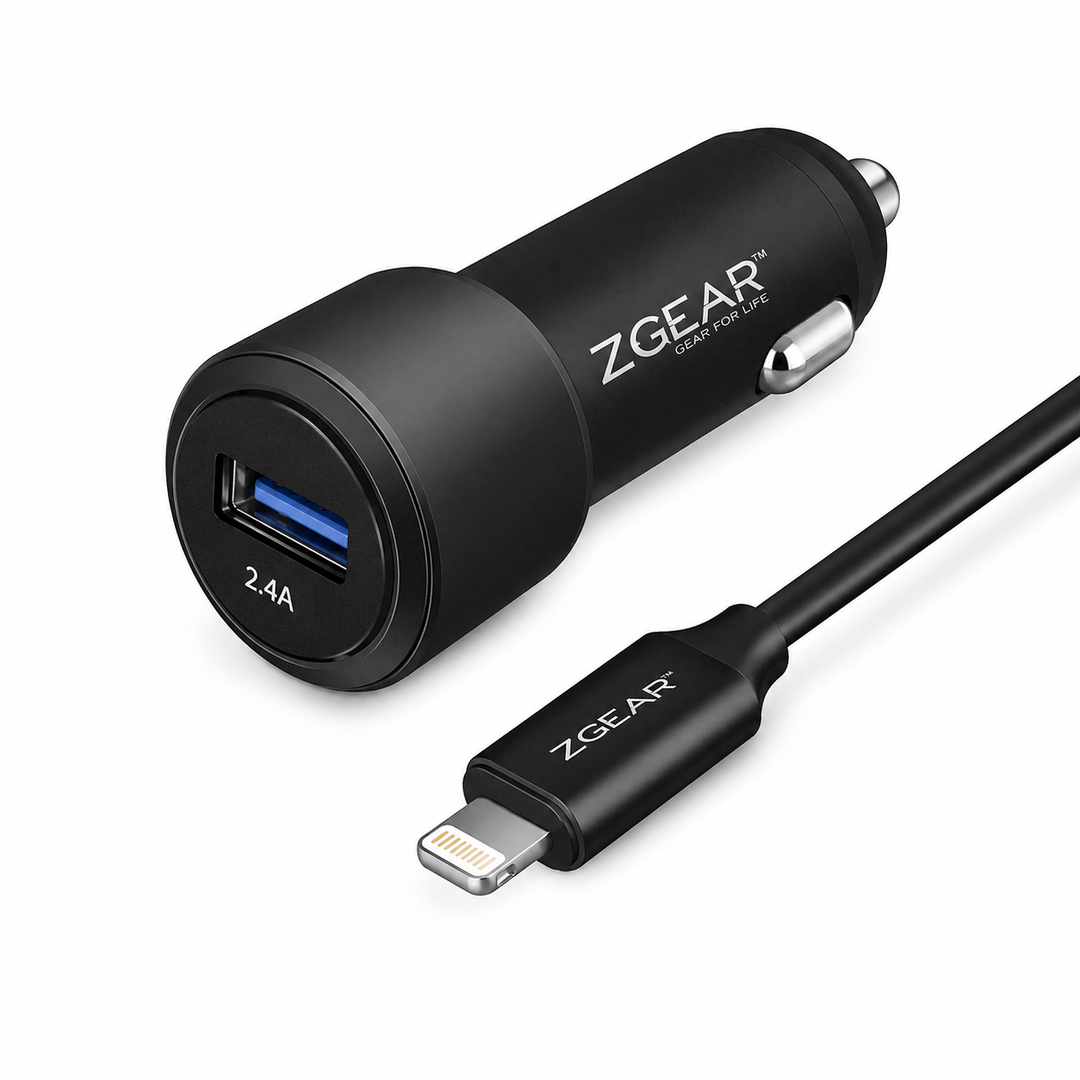 Zgear Fast Charger Car Charger With USB Port