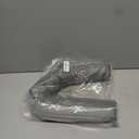 MAGZO Door Draft Stopper 36 Inches, Weighted Triangular Door Snake for Winter Noise Blocker with Hook Loops,Gray