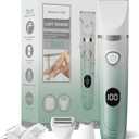 Bikini Trimmer for Women, 3-in-1 Electric Razors for Women, Waterproof Bikini Shaver Replaceable Facial, Body Trimmer for Pubic Hair, Painless Razor for Hair Trimmer, Mint Green