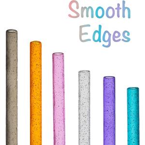 Manna 6 Pack Reusable Glitter Tritan Straws