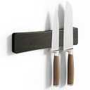 Magnetic Knife Holder for Wall, 10" Acacia Wood No Drill Knife Magnet Strip Use as Tool Key Storage Knife Bar, Powerful Wall Mounted Magnetic Knife Rack for Refrigerator & Kitchen Utensil Organizer