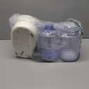 Automatic Dog Cat Feeder and Water Dispenser Gravity Food Feeder and Waterer Set with Pet Food Bowl for Small Medium Dog Puppy Kitten, Large Capacity 1 Gallon x 2