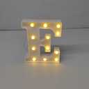 Pooqla LED Marquee Letter Lights Sign, Light Up Alphabet Letter for Home Party Wedding Decoration E