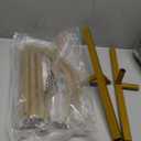 Metal Arch Backdrop Stand Set of 1 Party Arch Stands for Wedding, Birthday, Baby Shower, Bridal Shower,Balloon Arched Frame for Garden Decor, Gold Floral Arches