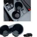 Cup Holder for Crosstrek 2024 2025 2026 Accessories Center Console Front Cup Holder Inserts TPE Durable Drink Holder Organizer for Crosstrek Black