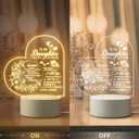 Mothers Day Gifts for Daughter, Daughter Birthday Gifts, Daughter Gifts from Mom, to My Daughter Acrylic Night Lamp, Valentines Graduation Christmas Wedding Gifts for Daughter from Mothers Dad