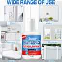 2 x White Touch Up Paint, Multi-Surface Touch Up Paint Pen for Chips and Scratches, White Paint for Walls, for Wall Enamel Furniture Appliance Porcelain Cabinet Bath (Semi-Gloss)