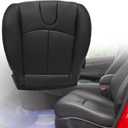 Driver Side Bottom Perforated Leather Seat Cover Black #G Compatible with Infiniti G37 2008 2009 2010 2011 2012 2013