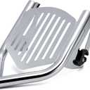 MoKitDora Touring Luggage Rack Rear Grab Handles Bracket for 2009-Later Harley Road Glide Road King Street Glide Electra Glide, Chrome