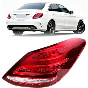 LED Tail Light Lamp Assembly For Mercedes Benz W205 C Class C300 C400 C63 AMG 2015 2016 2017 2018 2059062102 Rear Tail lamp Bake Lamp Right Passenger Side (Right Passenger Side)