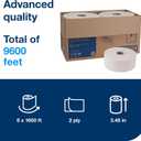 Tork Jumbo Toilet Paper Roll White T1, Advanced, 2-ply, 6 x 1600 feet, 12021502, 6 Count (Pack of 1)